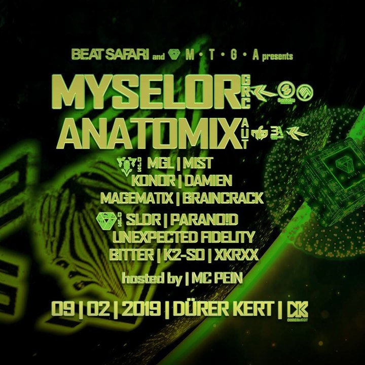 Beat Safari × MTGA: Myselor / Anatomix – eseményborító